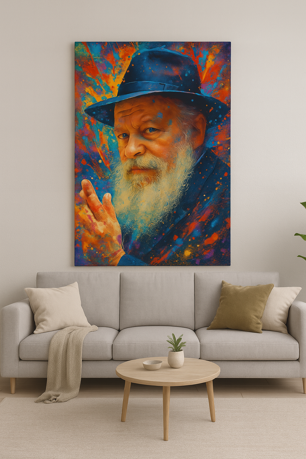 Cadres du Rabbi de Loubavitch Street Art en toile