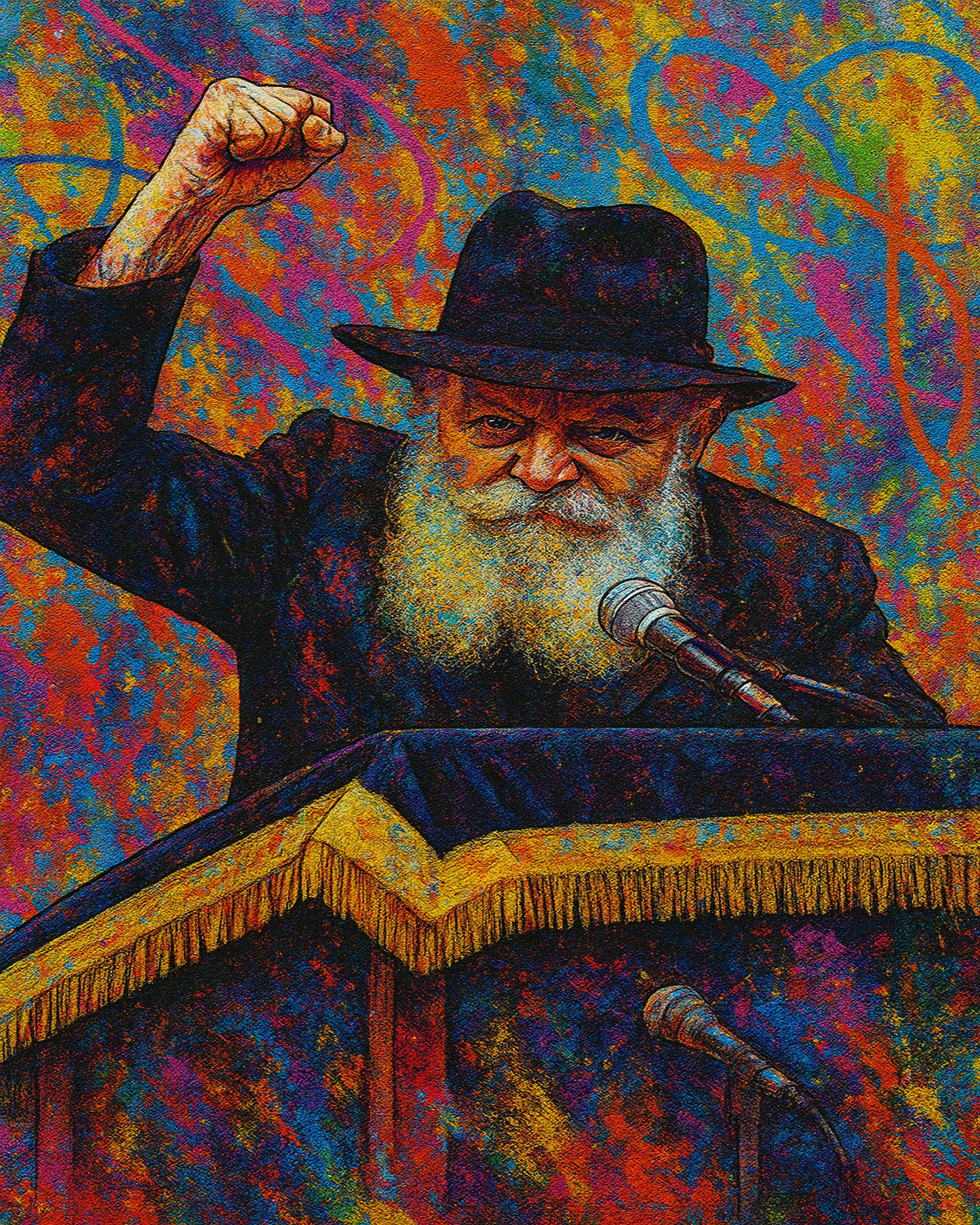 Cadre du Rabbi Discours en Plexi