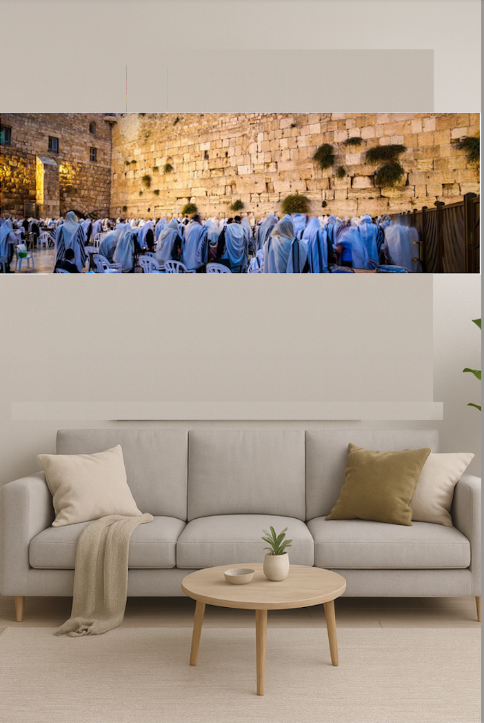 Cadres Kotel Hommes Talith en plexi