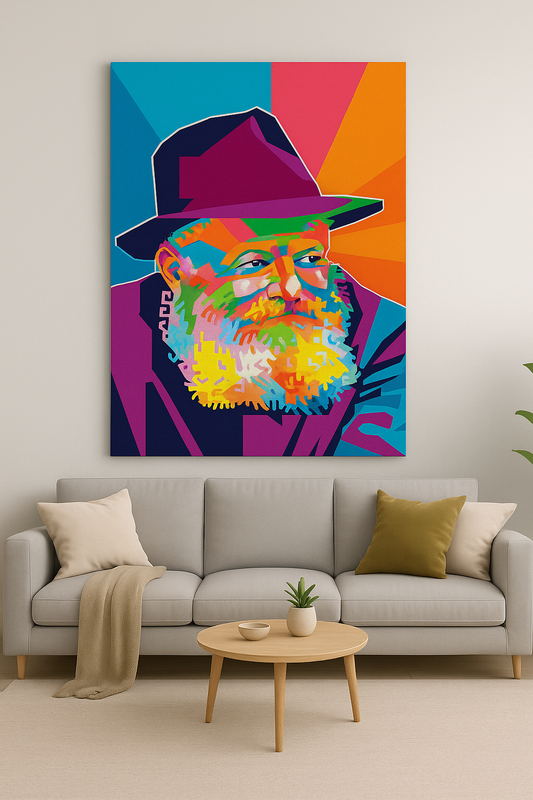 Cadres Rabbi PoP ART en toile