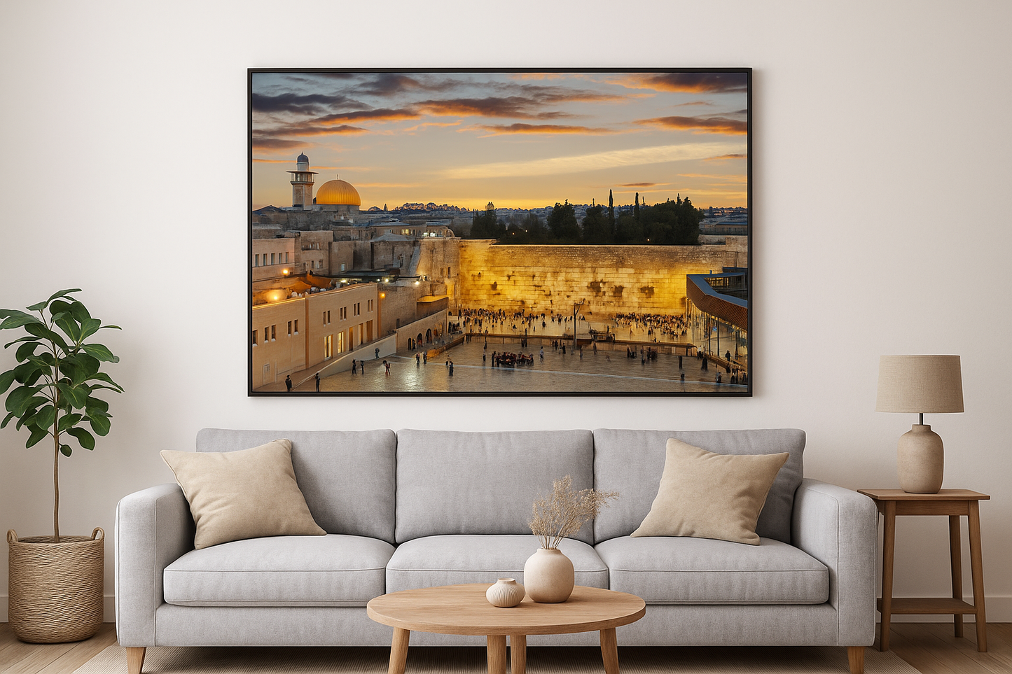 Cadres Kotel Jerusalem en toile