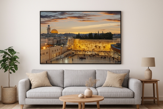 Cadres Kotel Jerusalem en toile