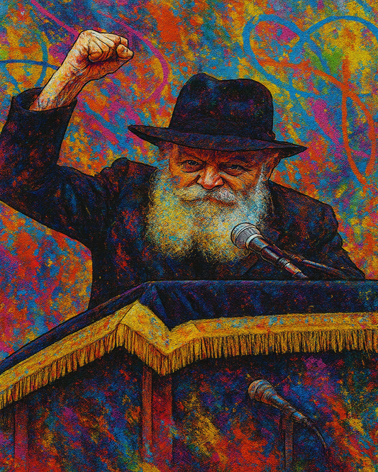 Cadre du Rabbi Discours en toile