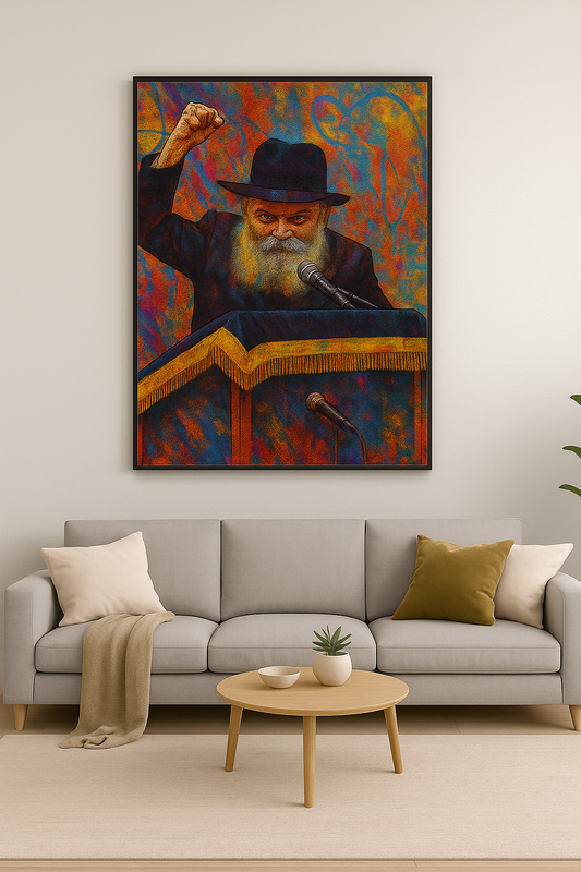 Cadre du Rabbi Discours en toile